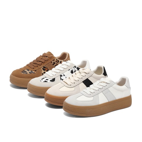 森达德训鞋女款2025春新拼接户外厚底休闲板鞋ZTF66AM5