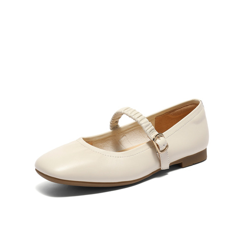 森达玛丽珍鞋女款2025秋新商场同款舒适平底浅口单鞋XPA01CQ5