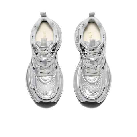 森达老爹鞋女款2025夏新户外厚底显高休闲运动鞋ZTG29BM5