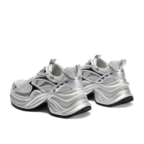 森达老爹鞋女款2025夏新户外厚底显高休闲运动鞋ZTG29BM5