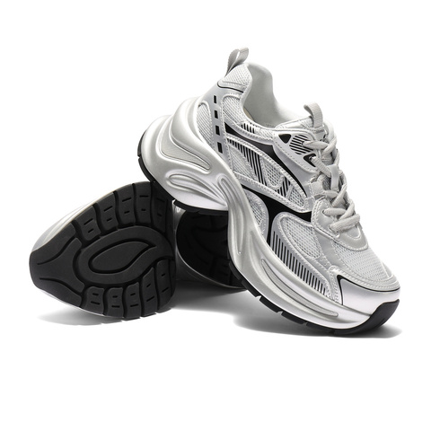 森达老爹鞋女款2025夏新户外厚底显高休闲运动鞋ZTG29BM5