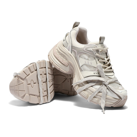 森达老爹鞋女款2025夏新商场同款运动网面休闲鞋XPS01BM5