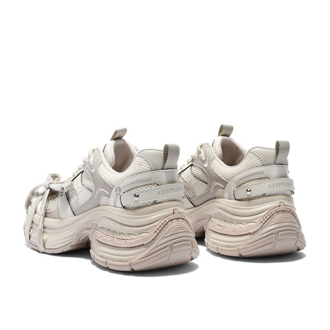 森达老爹鞋女款2025夏新商场同款运动网面休闲鞋XPS01BM5