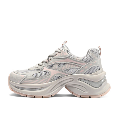 森达老爹鞋女款2025夏新户外厚底显高休闲运动鞋ZTG29BM5