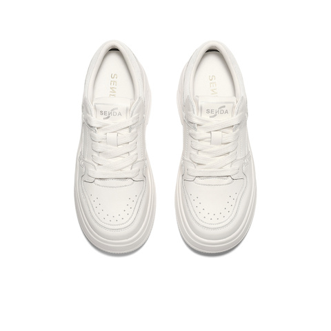 森达小白鞋女款2025夏季新款商场同款厚底显高休闲鞋XPE01BM5