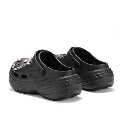 森达洞洞鞋女款2025夏新商场同款舒适轻便厚底凉鞋XPB02BH5