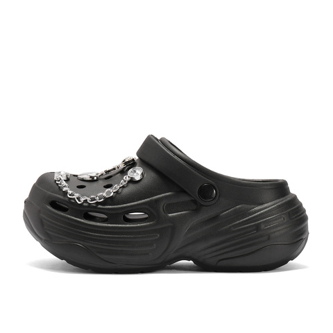 森达洞洞鞋女款2025夏新商场同款舒适轻便厚底凉鞋XPB02BH5