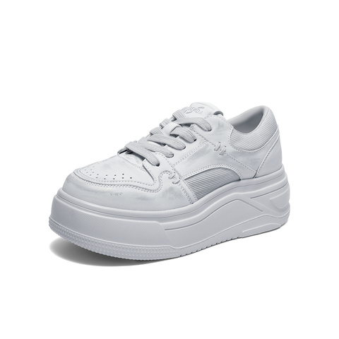 森达小白鞋女款2025夏季新款商场同款厚底显高休闲鞋XPE01BM5