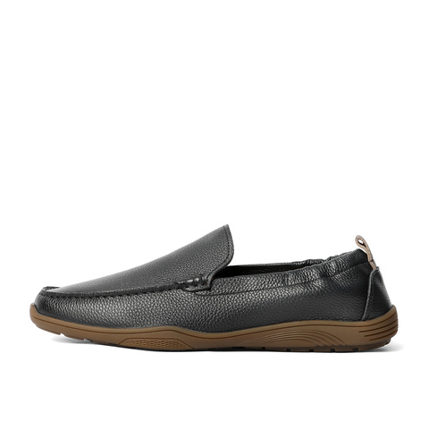 森达休闲皮鞋男2025夏季新款舒适软面平底休闲单鞋JDZ39BM5