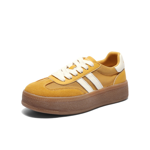 森达德训鞋女款2025夏季新款拼接舒适厚底户外休闲板鞋ZTG24BM5