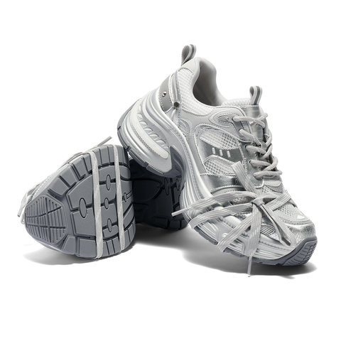 森达老爹鞋女款2025夏新商场同款运动网面休闲鞋XPS01BM5