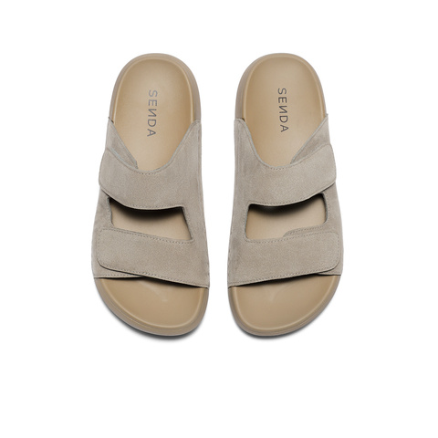 森达勃肯鞋女2025夏季新款外穿舒适厚底休闲凉拖鞋WP011BT5