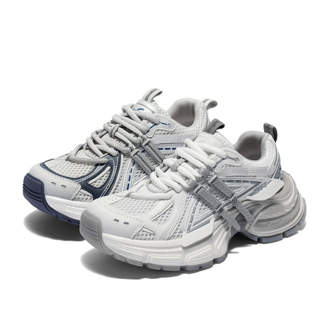 森达老爹鞋女款2025夏新商场同款运动厚底网面休闲鞋XPV01BM5