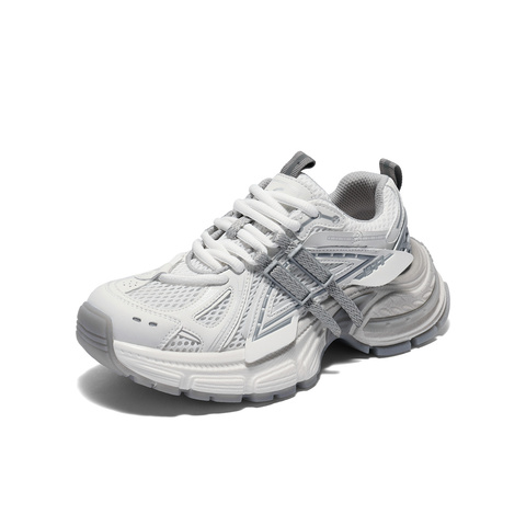 森达老爹鞋女款2025夏新商场同款运动厚底网面休闲鞋XPV01BM5