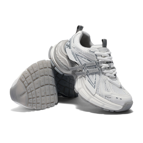 森达老爹鞋女款2025夏新商场同款运动厚底网面休闲鞋XPV01BM5