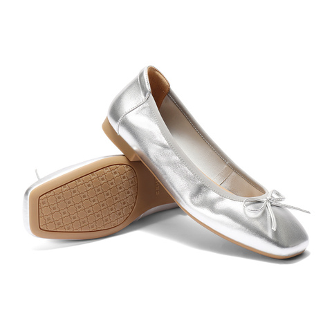 森达奶奶鞋女2025秋新商场同款通勤舒适平底浅口单鞋XNZ01CQ5