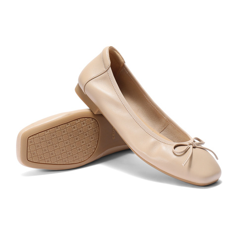 森达奶奶鞋女2025秋新商场同款通勤舒适平底浅口单鞋XNZ01CQ5