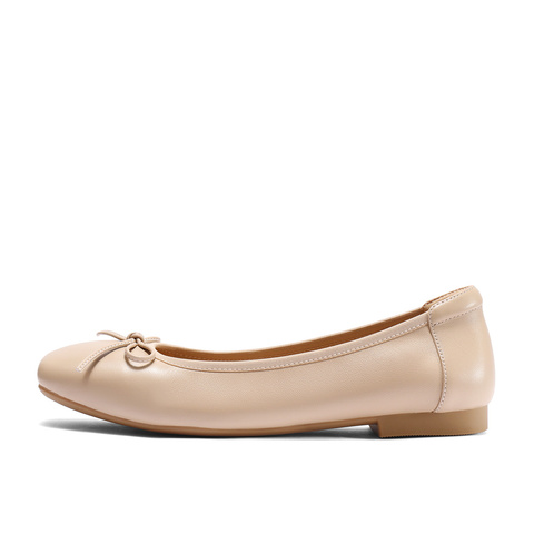 森达奶奶鞋女2025秋新商场同款通勤舒适平底浅口单鞋XNZ01CQ5