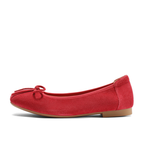 森达奶奶鞋女2025秋新商场同款通勤舒适平底浅口单鞋XNZ01CQ5