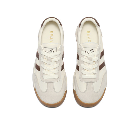 森达德训鞋女款2025秋新户外运动风拼接休闲板鞋WP021CM5