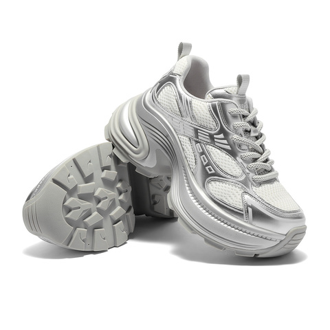 森达网面鞋女款2025秋新商场同款运动风休闲老爹鞋XQR01CM5