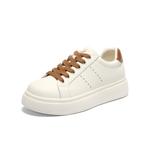 森达小白鞋女款2025秋新经典百搭休闲板鞋ZTH33CM5