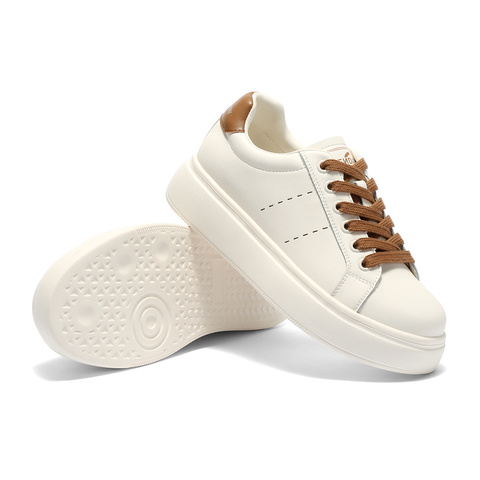 森达小白鞋女款2025秋新经典百搭休闲板鞋ZTH33CM5
