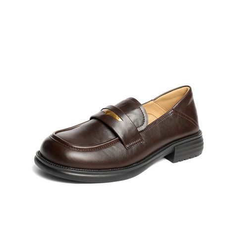 森达乐福鞋女款2025秋新商场同款通勤厚底舒适单鞋XQJ01CA5