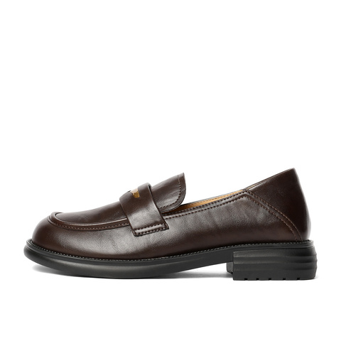 森达乐福鞋女款2025秋新商场同款通勤厚底舒适单鞋XQJ01CA5