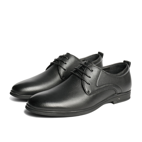 森达正装皮鞋男2025秋新商场同款简约通勤舒适商务鞋1XP01CM5