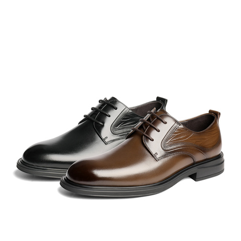 森达正装皮鞋男2025秋季新款商场同款职场通勤商务鞋1YS01CM5