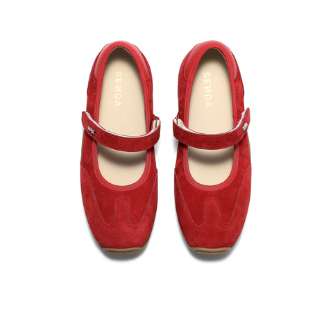 森达玛丽珍女款2025秋季新款运动风德训户外休闲鞋ZTH39CQ5