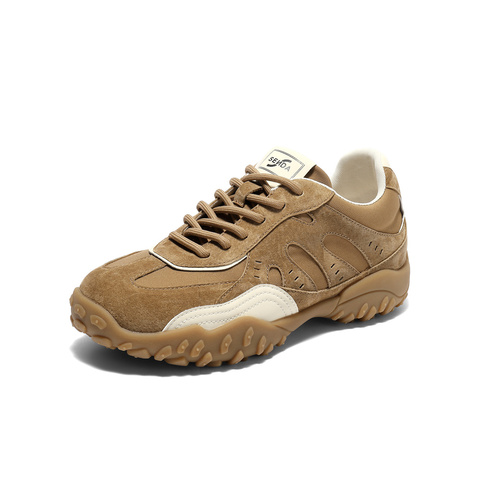 森达阿甘鞋女2025秋新户外德训拼接厚底休闲运动鞋ZTH41CM5