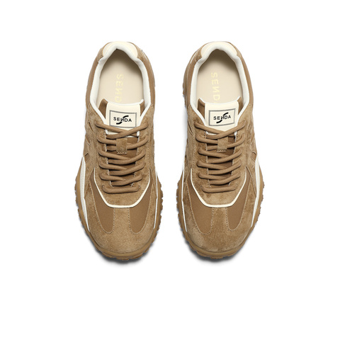 森达阿甘鞋女2025秋新户外德训拼接厚底休闲运动鞋ZTH41CM5