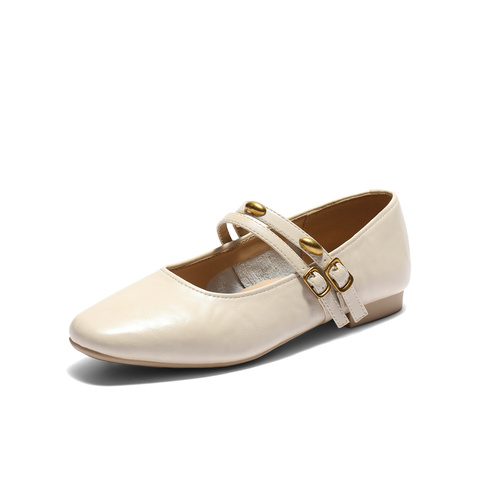 森达玛丽珍鞋女款2025秋新知性通勤平底单鞋ZTH08CQ5