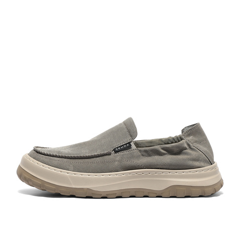 森达布鞋男2025秋季新舒适轻便一脚蹬厚底户外休闲鞋QJ011CM5