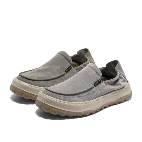 森达布鞋男2025秋季新舒适轻便一脚蹬厚底户外休闲鞋QJ011CM5