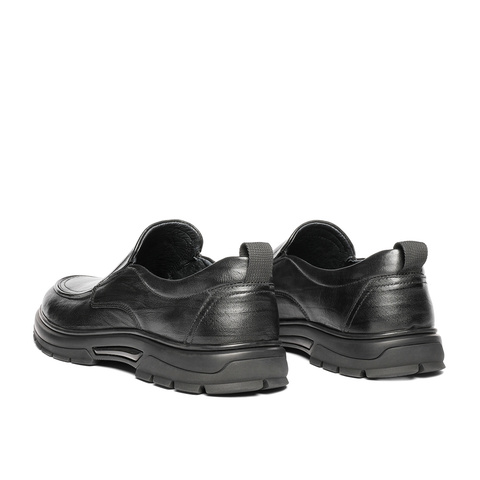 森达休闲皮鞋男2025秋新商场同款简约厚底舒适休闲鞋1XU02CM5