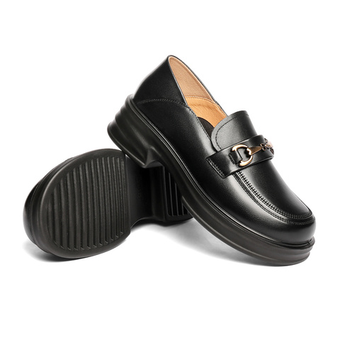 森达乐福鞋女款2025秋新商场同款学院风单鞋XQC01CA5