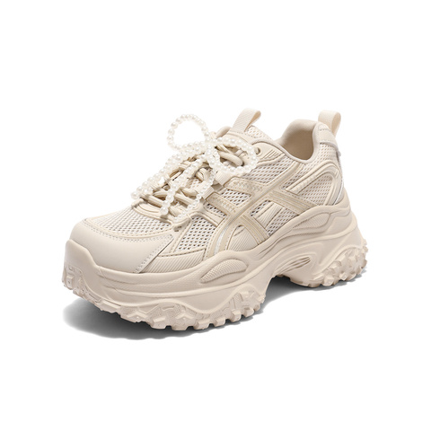 森达网面鞋女款2025秋新商场同款运动厚底户外休闲鞋XRC01CM5