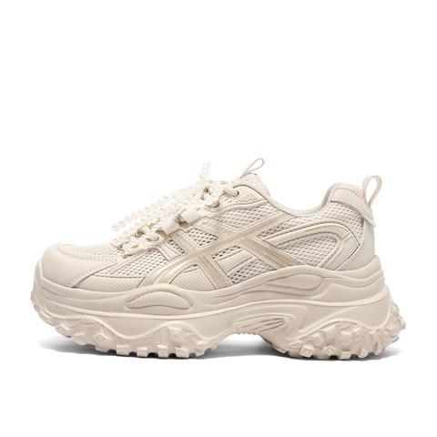 森达网面鞋女款2025秋新商场同款运动厚底户外休闲鞋XRC01CM5