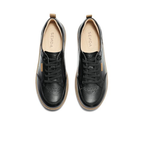 森达板鞋女款2025秋新商场同款户外厚底小白休闲鞋4CFZ2CM5