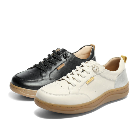 森达板鞋女款2025秋新商场同款户外厚底小白休闲鞋4CFZ2CM5