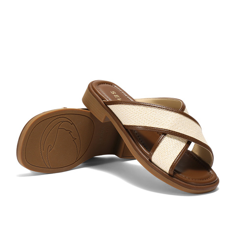 森达一字拖女款2025夏新居家外穿休闲凉拖鞋ZTG66BT5