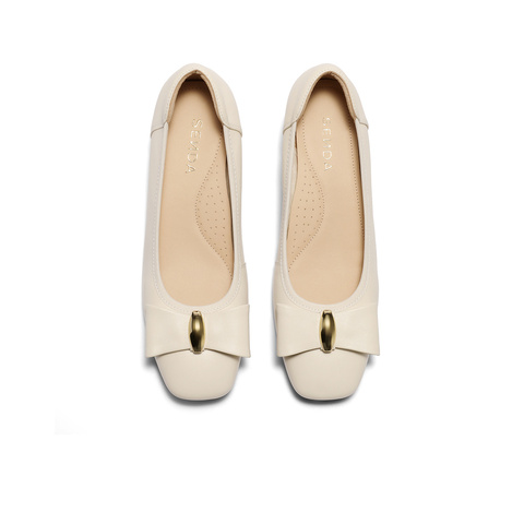 森达通勤鞋女款2025秋新商场同款气质粗跟单鞋XPX02CQ5