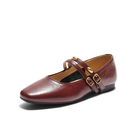 森达玛丽珍鞋女款2025秋新知性通勤平底单鞋ZTH08CQ5