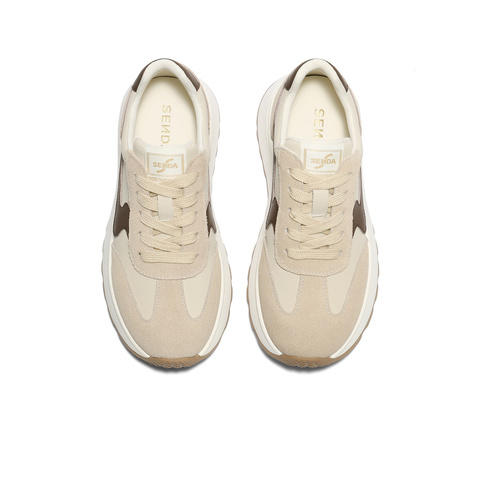 森达阿甘鞋女2025秋新商场同款运动风德训休闲鞋XQG01CM5