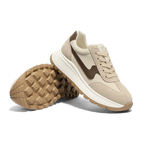 森达阿甘鞋女2025秋新商场同款运动风德训休闲鞋XQG01CM5