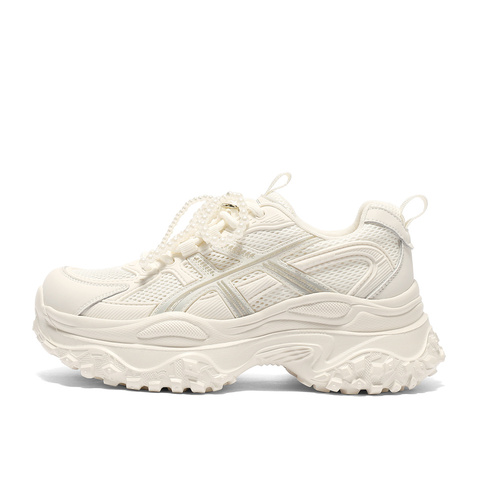 森达网面鞋女款2025秋新商场同款运动厚底户外休闲鞋XRC01CM5