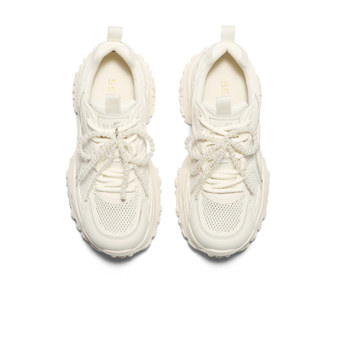 森达网面鞋女款2025秋新商场同款运动厚底户外休闲鞋XRC01CM5